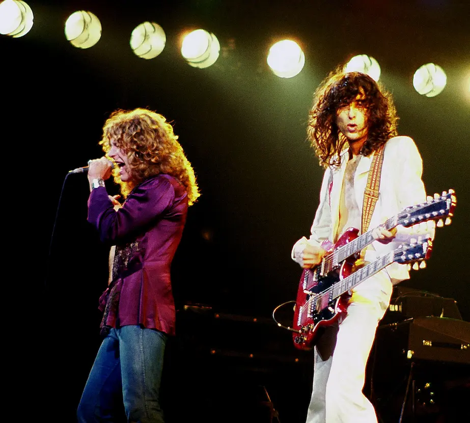 robert plant and jimmy page 1977
