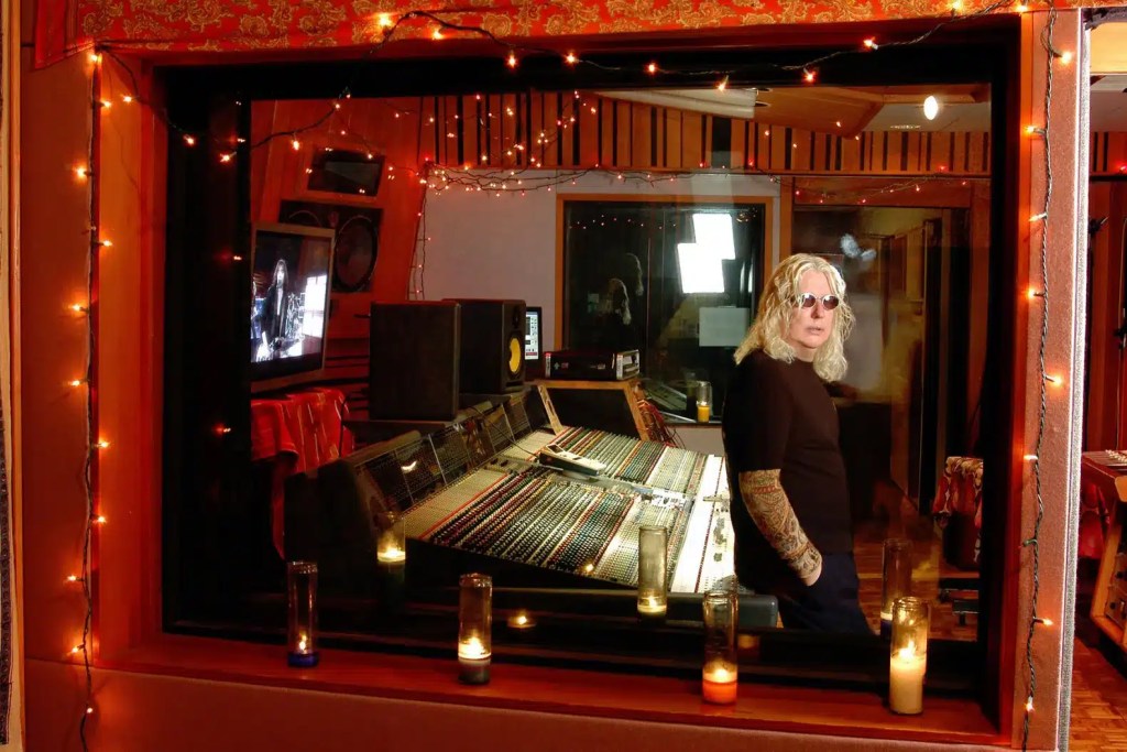 roy thomas baker in a studio