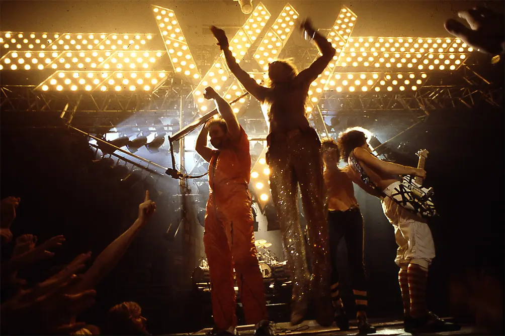 rock band van halen on stage after their show